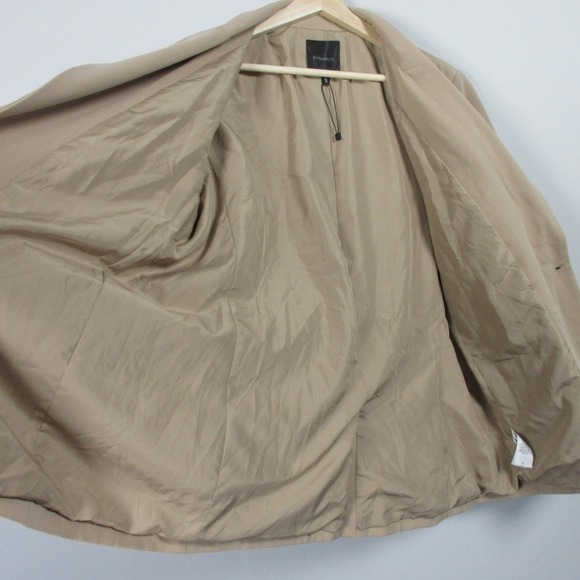 Dynamite Blazer Women L Beige Rayon Blend Relaxed Fit Career Office Casual 646 - Picture 6 of 12